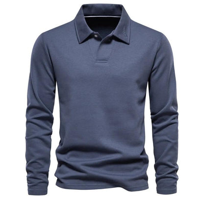 poloshirtlangemouwenblauw