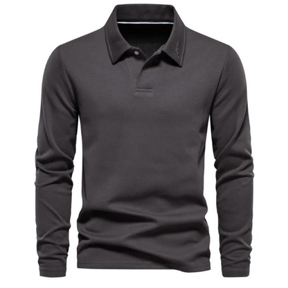 poloshirtlangemouwengrijs